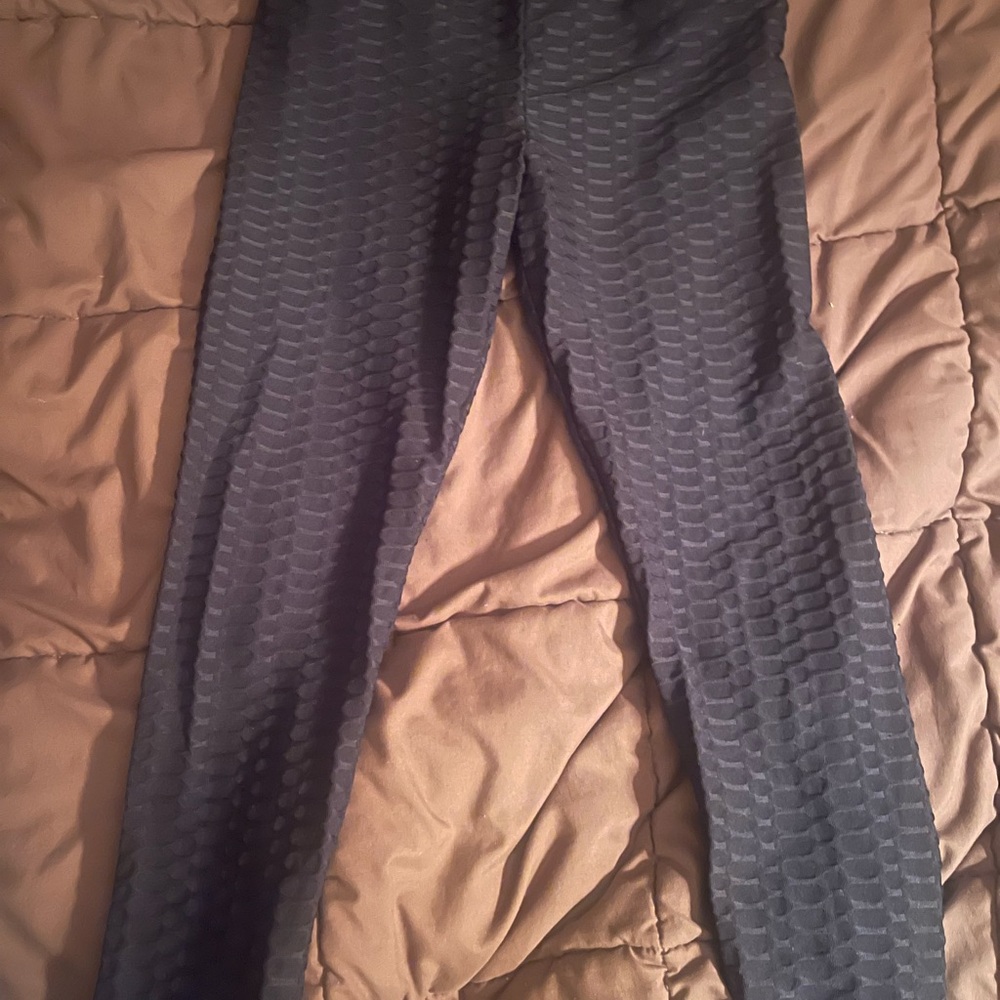No Boundaries Textured black Leggings